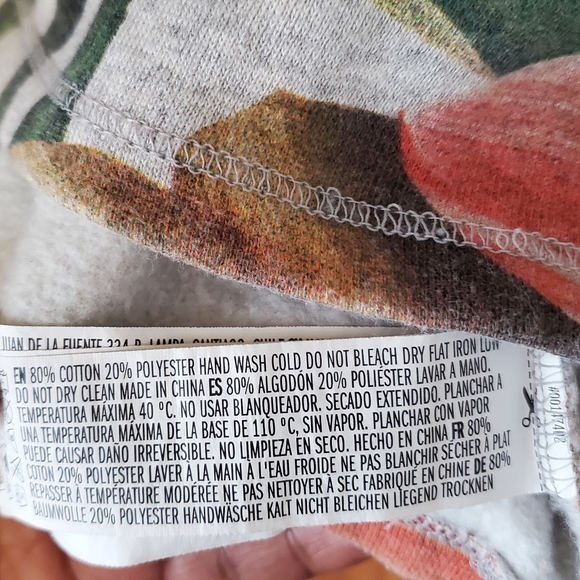 Forever 21+ Floral Graphic Print Crew Neck Shirt Size 2X - Picture 5 of 6